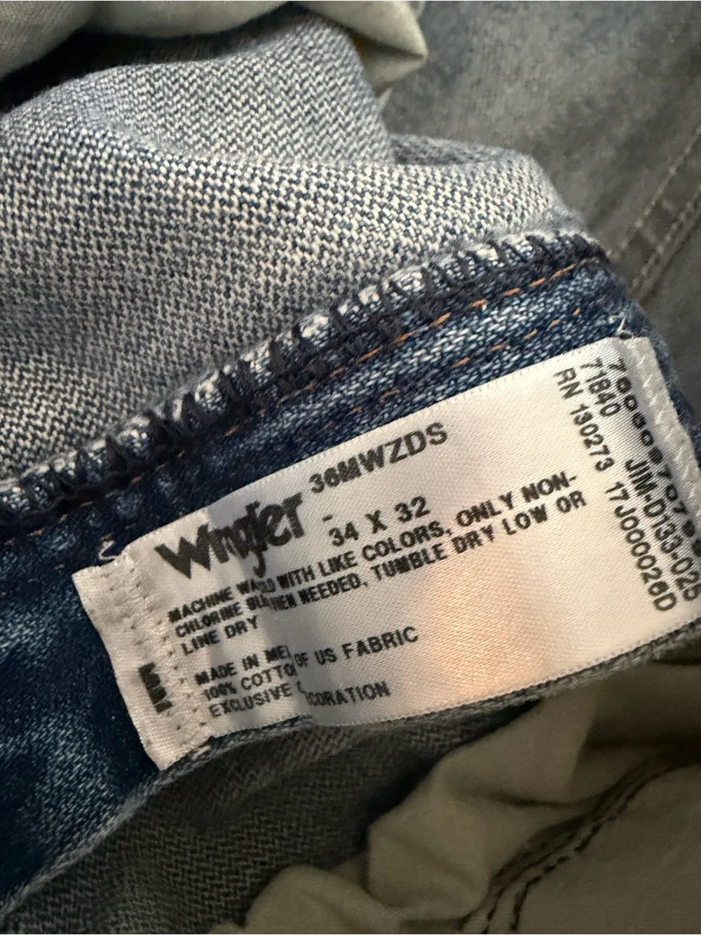 Classic Wrangler men’s denim